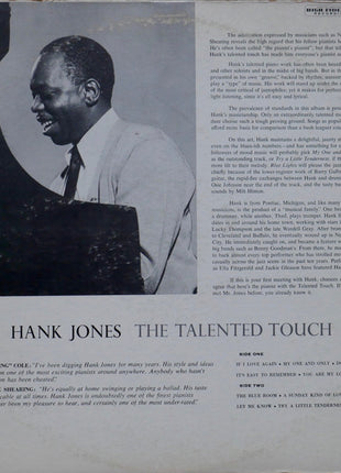 Hank Jones : The Talented Touch (LP, Album, Mono)