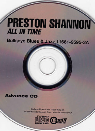 Preston Shannon : All In Time  (CD, Album, Promo)