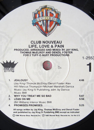 Club Nouveau : Life, Love & Pain (LP, Album)