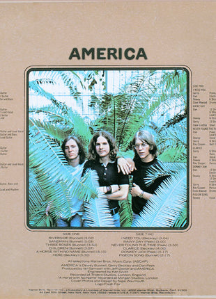 America (2) : America (LP, Album, RE, Ter)