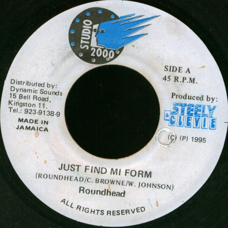 Round Head : Just Find Mi Form (7")
