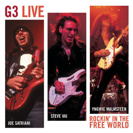 G3 (6), Joe Satriani, Steve Vai, Yngwie Malmsteen : G3 Live: Rockin' In The Free World (2xCD, Album)