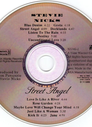 Stevie Nicks : Street Angel (CD, Album, Club)