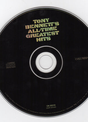 Tony Bennett : Tony Bennett's All-Time Greatest Hits (CD, Comp, Mono, RE, RM)