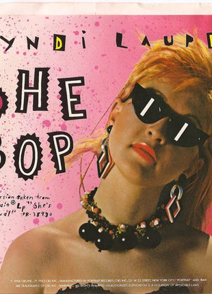 Cyndi Lauper : She Bop (7", Single, Styrene, Pit)