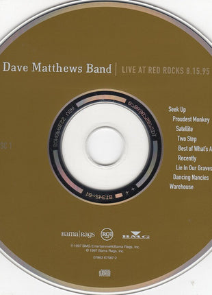 Dave Matthews Band : Live At Red Rocks 8.15.95 (2xCD, Album)