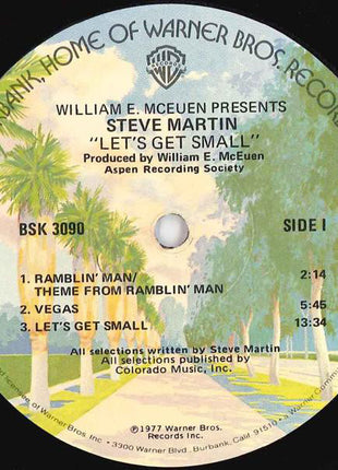 Steve Martin (2) : Let's Get Small (LP, Album, Win)