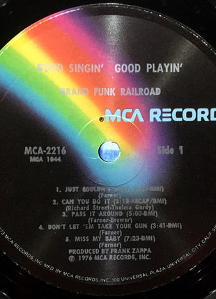 Grand Funk Railroad : Good Singin' Good Playin' (LP, Album, Glo)