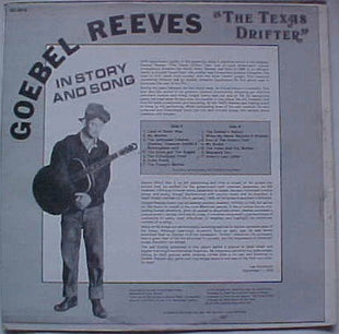 Goebel Reeves : "The Texas Drifter" In Story And Song (LP, Comp)