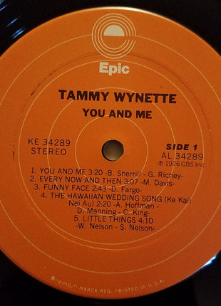 Tammy Wynette : You And Me (LP, Album, Pit)