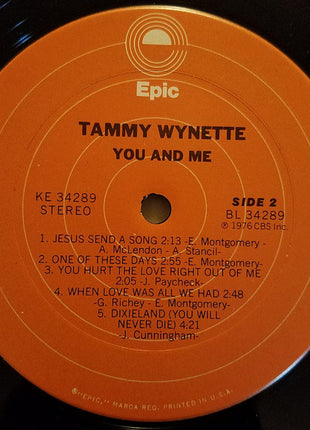 Tammy Wynette : You And Me (LP, Album, Pit)