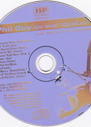 Phil Guy : Say What You Mean (CD, Album)