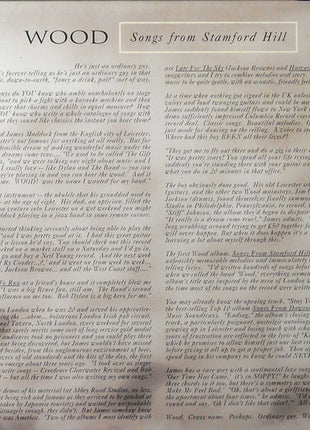 Wood (3) : Songs From Stamford Hill (CD, Advance, Album, Promo)