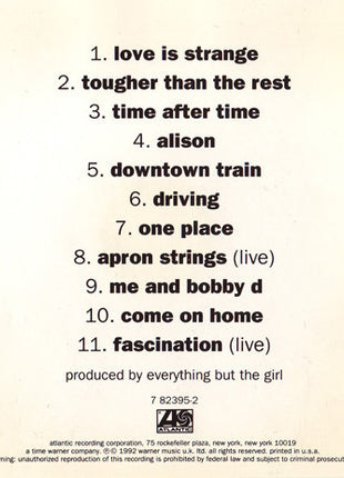 Everything But The Girl : Acoustic (CD, Album)