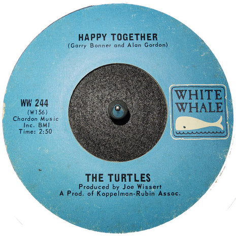 The Turtles : Happy Together (7", Single, Styrene)