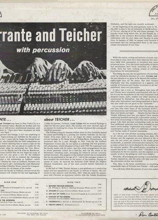 Ferrante & Teicher : Ferrante And Teicher With Percussion (LP, Mono)