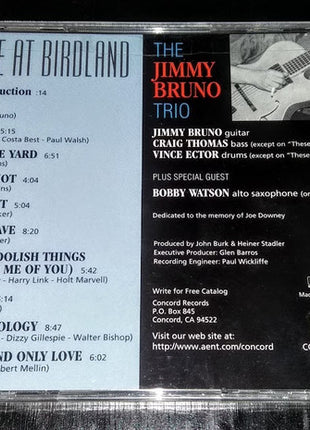 The Jimmy Bruno Trio Plus Special Guest Bobby Watson (2) : Live At Birdland (CD, Album)