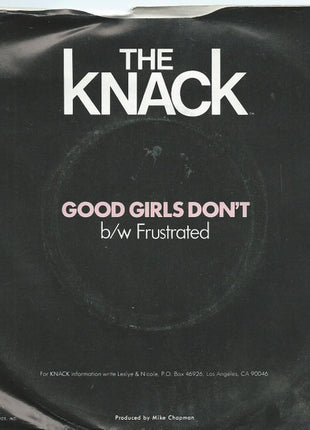 The Knack (3) : Good Girls Don't (7", Win)