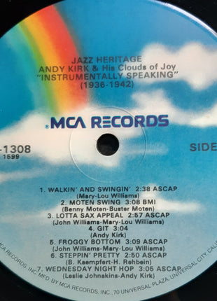 Andy Kirk And His Clouds Of Joy : Instrumentally Speaking (1936-1942) (LP, Comp)