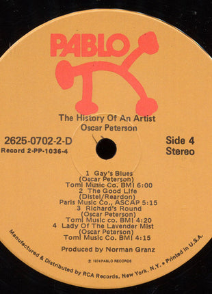 Oscar Peterson : The History Of An Artist (2xLP, Album)