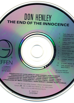 Don Henley : The End Of The Innocence (CD, Album, Club)
