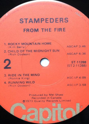 The Stampeders : From The Fire (LP, Album)