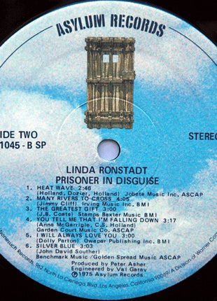 Linda Ronstadt : Prisoner In Disguise (LP, Album, SP )