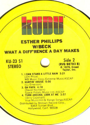 Esther Phillips W/ Joe Beck : What A Diff'rence A Day Makes (LP, Album)