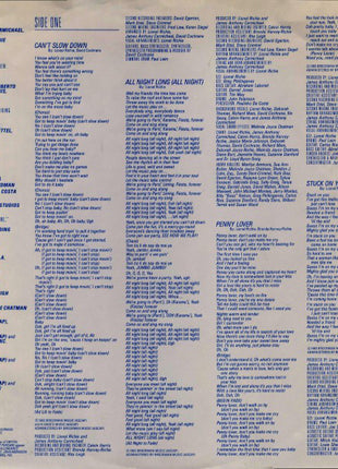 Lionel Richie : Can't Slow Down (LP, Album, Gat)