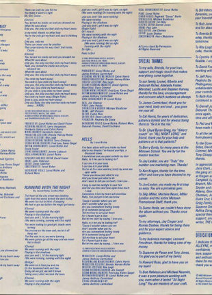 Lionel Richie : Can't Slow Down (LP, Album, Gat)