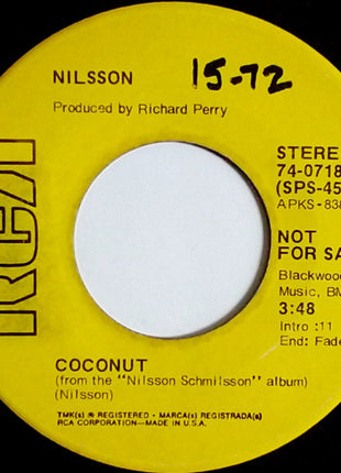 Harry Nilsson : Coconut (7", Single, Promo)