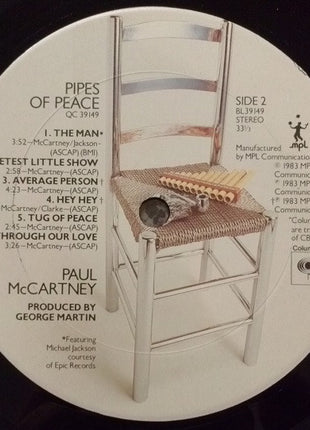 Paul McCartney : Pipes Of Peace (LP, Album, Pit)