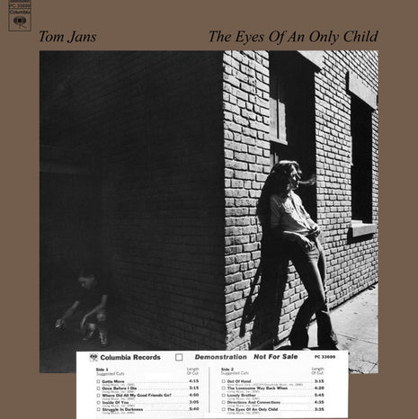 Tom Jans : The Eyes Of An Only Child (LP, Album, Promo)