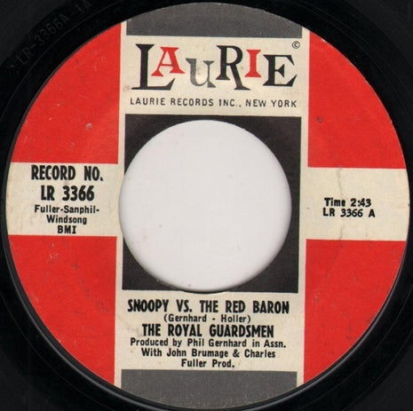 The Royal Guardsmen : Snoopy Vs. The Red Baron (7", Single, Styrene, Pit)