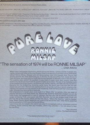 Ronnie Milsap : Pure Love (LP, Album)