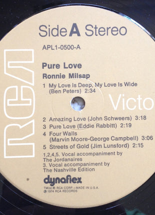 Ronnie Milsap : Pure Love (LP, Album)