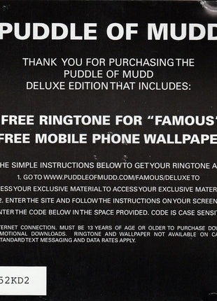Puddle Of Mudd : Famous (CD, Album)