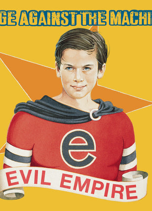 the album cover for Rage Against The Machine - Evil Empire