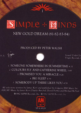 Simple Minds : New Gold Dream (81-82-83-84) (LP, Album, Ltd, Gol)