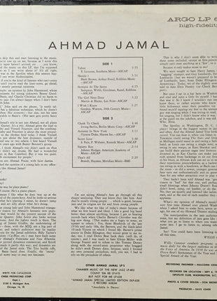 Ahmad Jamal Trio : Volume IV (LP, Album, Mono)