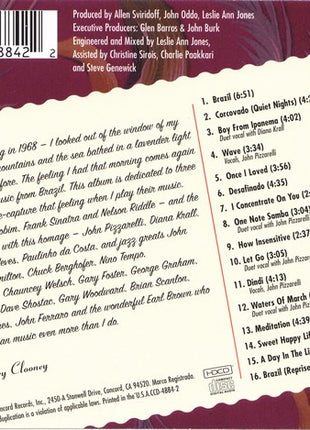 Rosemary Clooney With John Pizzarelli : Brazil (HDCD, Album)