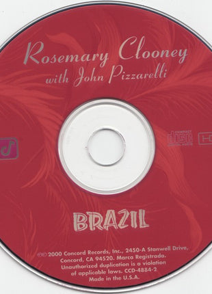 Rosemary Clooney With John Pizzarelli : Brazil (HDCD, Album)