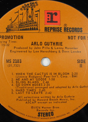 Arlo Guthrie : Arlo Guthrie (LP, Album, Promo)