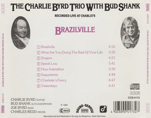 Charlie Byrd Trio With Bud Shank : Brazilville (CD, Album, RE)