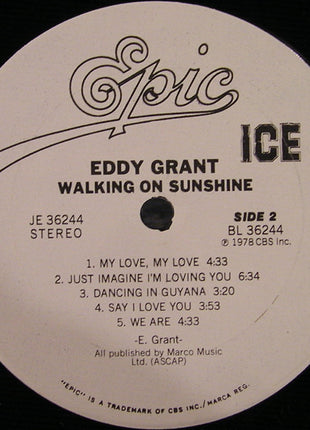 Eddy Grant : Walking On Sunshine (LP, Album, Ter)