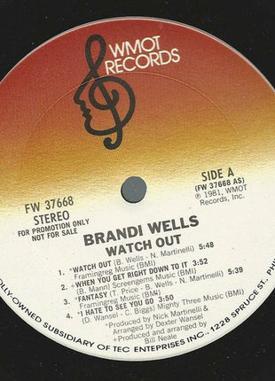 Brandi Wells : Watch Out (LP, Album, Promo)