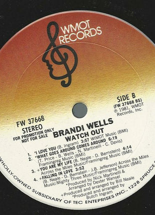 Brandi Wells : Watch Out (LP, Album, Promo)