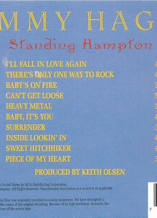 Sammy Hagar : Standing Hampton (CD, Album, RE)