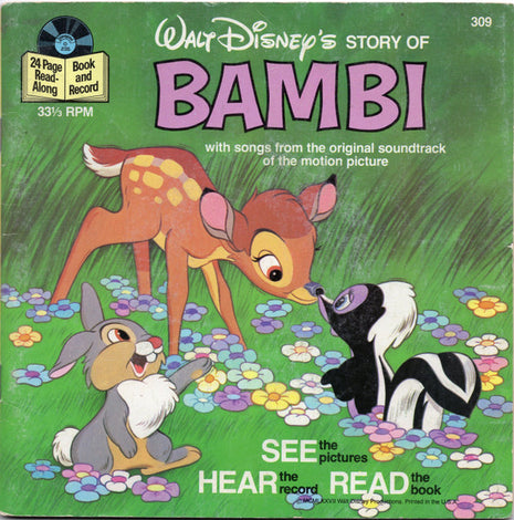 Unknown Artist : Walt Disney's Story Of Bambi (7", Mono, RE, Gre)