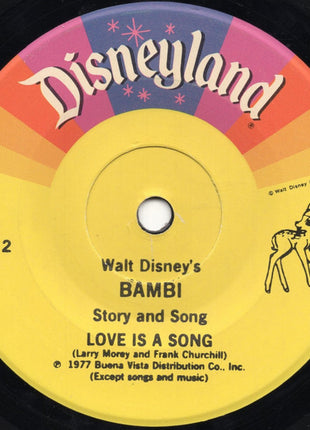 Unknown Artist : Walt Disney's Story Of Bambi (7", Mono, RE, Gre)